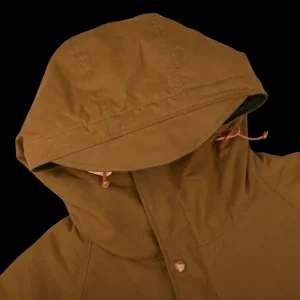 Manifattura Ceccarelli Coats & Jackets | Dark Tan Cotton Canvas Fisherman Parka