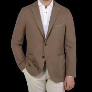 Boglioli Blazers | Dark Taupe Brushed Virgin Wool K Jacket