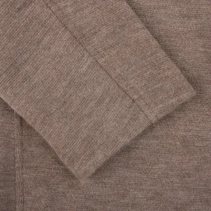 Gran Sasso Outerwear | Dark Taupe Travel Wool Knitted Blazer