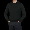 Filippo de Laurentiis Sweaters | Deep Green Super 120S Merino Crew Neck