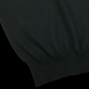 Filippo de Laurentiis Knitwear | Deep Green Super 120S Merino Crew Neck