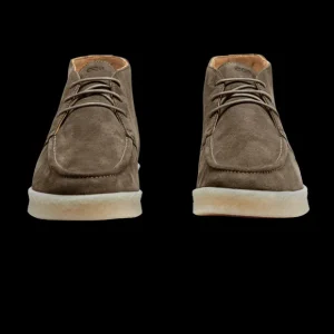CQP Chukka Boots | Dusty Green Suede Leather Plana Boots