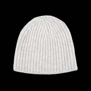 William Lockie Beanies | Earl Grey Cashmere Ribbed Short Beanie