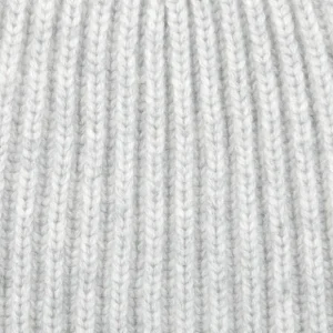 William Lockie Beanies | Earl Grey Cashmere Ribbed Short Beanie