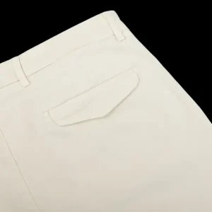 Briglia Trousers | Ecru Beige Cotton Stretch Bg32 Casual Chinos