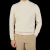 Filippo de Laurentiis Knitwear | Ecru Beige Wool Cashmere Rollneck