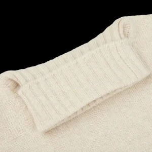 Filippo de Laurentiis Knitwear | Ecru Beige Wool Cashmere Rollneck