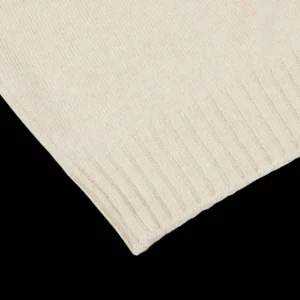 Filippo de Laurentiis Knitwear | Ecru Beige Wool Cashmere Rollneck