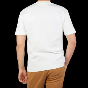 Sunspel T-Shirts | Ecru Heavyweight Cotton T-Shirt