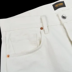 C.O.F Studio Jeans | Ecru Stone Washed Kuroki Cotton M7 Jeans