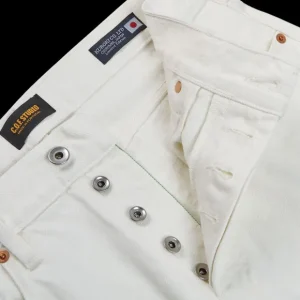 C.O.F Studio Jeans | Ecru Stone Washed Kuroki Cotton M7 Jeans