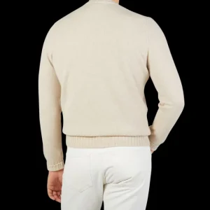 Filippo de Laurentiis Sweaters | Ecru Wool Cashmere Crewneck Sweater