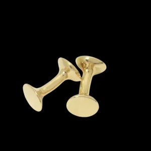 Codis Maya Jewellery | Gold Brass Bow Cufflinks