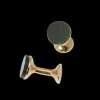 Codis Maya Jewellery | Gold Plated Bloodstone Bow Cufflinks