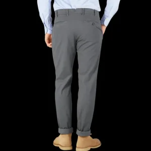 Berwich Trousers | Graphite Grey Cotton Stretch Chinos