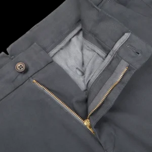 Berwich Trousers | Graphite Grey Cotton Stretch Chinos