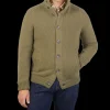 Herno Outerwear | Grass Green Wool Knitted Blouson