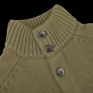 Herno Outerwear | Grass Green Wool Knitted Blouson