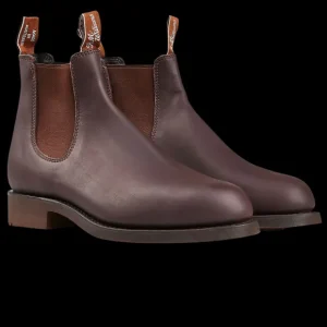 R.M. Williams Chelsea Boots | Greasy Kip Brown Leather Gardener G Boots