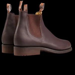 R.M. Williams Chelsea Boots | Greasy Kip Brown Leather Gardener G Boots