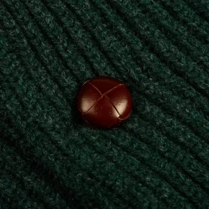 William Lockie Cardigans | Green Astra Lambswool Shawl Collar Cardigan