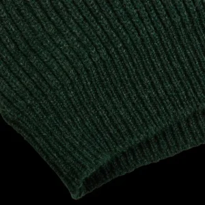 William Lockie Knitwear | Green Astra Lambswool Shawl Collar Cardigan