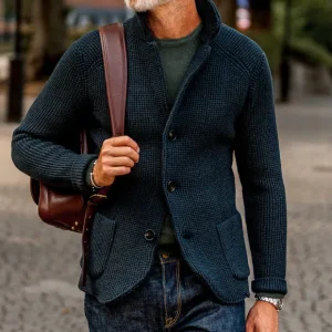 Maurizio Baldassari Knitwear | Green Blue Zegna Baruffa Wool Brenta Jacket