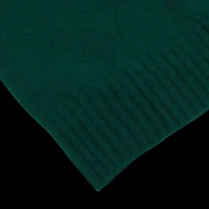 Drumohr Knitwear | Green Brushed Lambswool Crew Neck Sweater