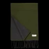 Universal Works Scarves | Green Charcoal Double Sided Acrylic Scarf