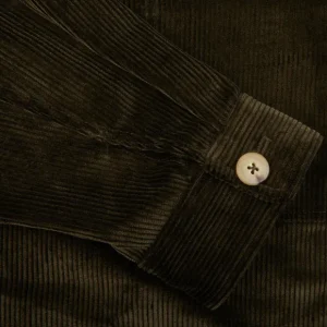 De Bonne Facture Outerwear | Green Cotton Corduroy Maquignon Jacket