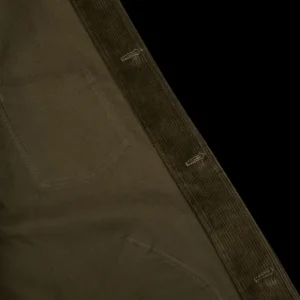 De Bonne Facture Outerwear | Green Cotton Corduroy Maquignon Jacket