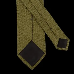 Amanda Christensen Ties | Green Grenadine Grossa Lined Silk Tie