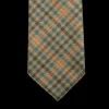 Dreaming Of Monday Ties | Green Guarded Gunclub Checked 7-Fold Wool Tie