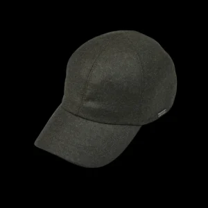 Wigéns Hats | Green Loro Piana Wool Cashmere Baseball Cap