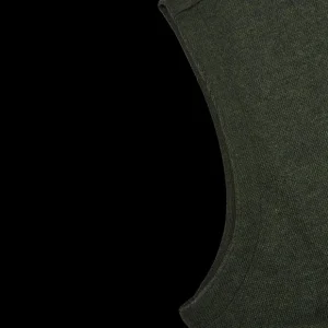 Gran Sasso Knitwear | Green Melange Knitted Merino Wool Waistcoat