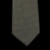 Gierre Milano Ties | Green Melange Silk Cotton Lined Tie