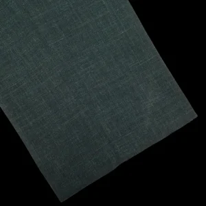 Baltzar Sartorial Suits | Green Melange Wool Linen Pleated Trousers