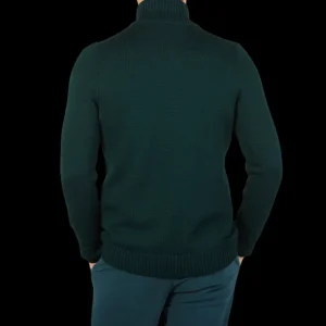 Gran Sasso Knitwear | Green Merino Wool Button Cardigan