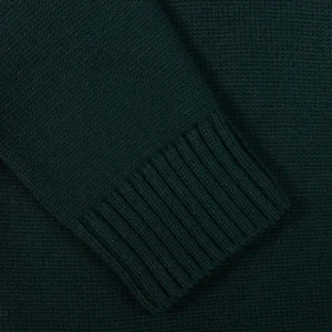 Gran Sasso Knitwear | Green Merino Wool Button Cardigan