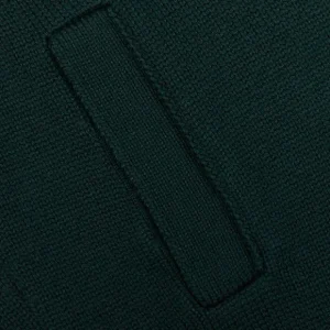 Gran Sasso Knitwear | Green Merino Wool Button Cardigan