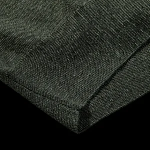 Fedeli Knitwear | Green 140S Wool Mockneck Sweater