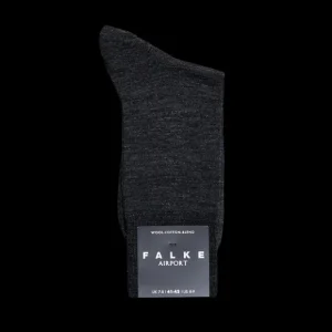 Falke Socks | Grey Airport Wool Cotton Socks