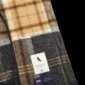 Peregrine Outerwear | Grey Barney Checked Wool Tweed Overshirt