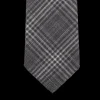 Dreaming Of Monday Ties | Grey Checked 7-Fold Vintage Wool Tie