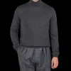 Gran Sasso Knitwear | Grey Extra Fine Merino Roll Neck