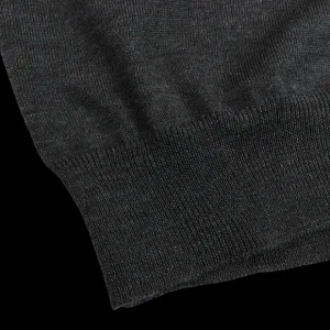 Gran Sasso Sweaters | Grey Extra Fine Merino Wool Polo Shirt