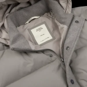 Maurizio Baldassari Coats & Jackets | Grey Felted Cashmere Bomber Jacket