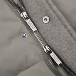 Maurizio Baldassari Coats & Jackets | Grey Felted Cashmere Bomber Jacket