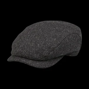 Wigéns Hats | Grey Herringbone Wool Ivy Contemporary Cap