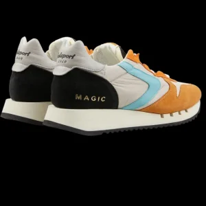 Valsport Sneakers | Grey Leather Nylon Run33 Magic Sneakers